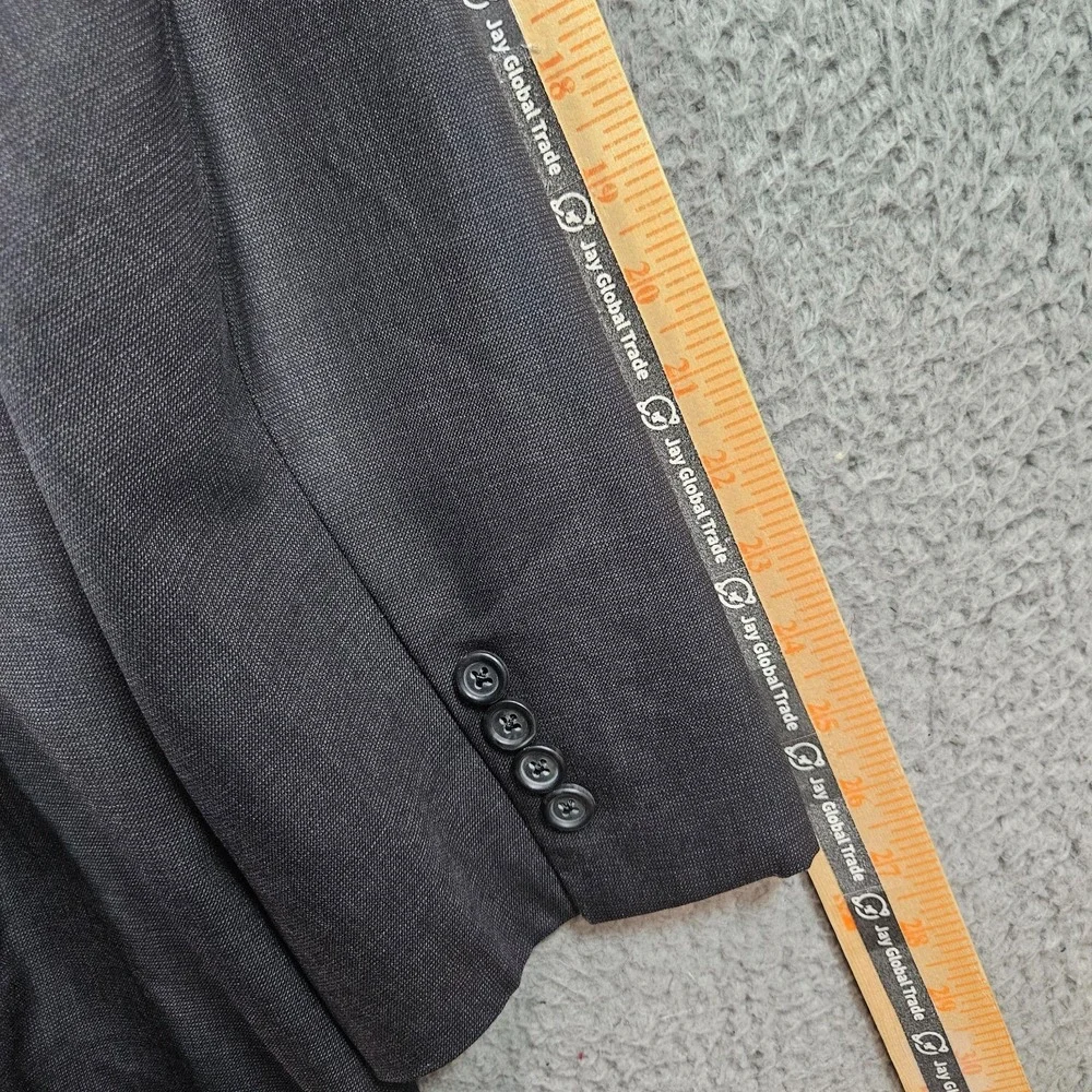 Brooks Brothers 46L Wool Suit Blazer Men Charcoal‎ Gray - Please Read